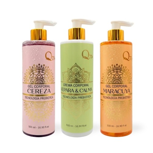 Pack con Tecnología Prebiótica: Gel Corporal de Ducha y Crema Corporal Q77+