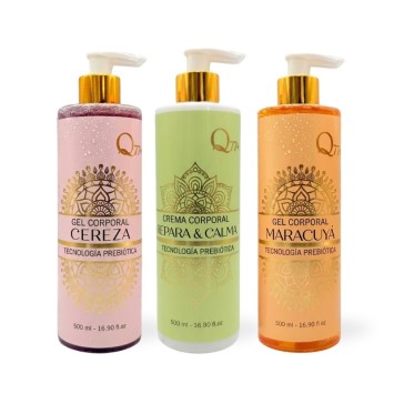 Pack con Tecnología Prebiótica: Gel Corporal de Ducha y Crema Corporal Q77+