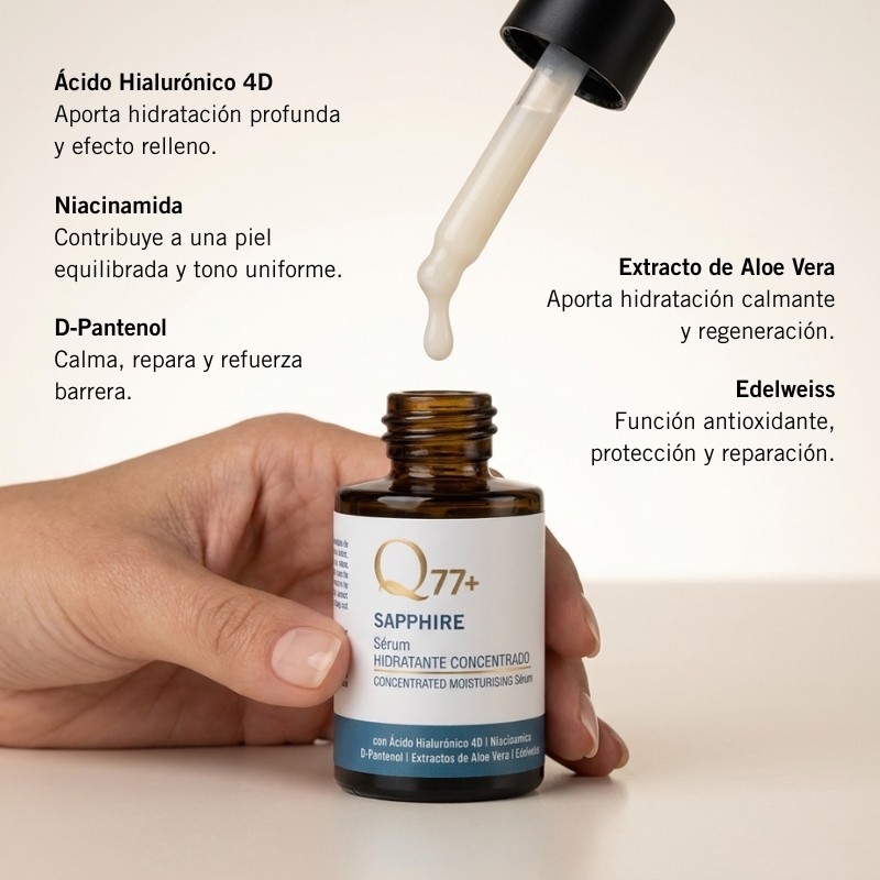 Sapphire Sérum Concentrado Hidratante Q77plus
