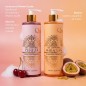 Gel de baño y ducha prebiótico de Q77+: Maracuyá y Cereza