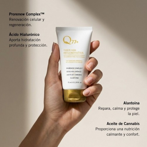 CREMA DE MANOS REGENERATIVA Q77+