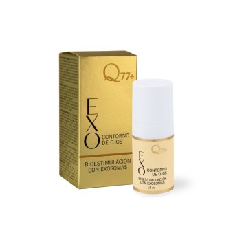 Contorno de ojos de exosomas. Bioestimulación por exosomas Q77+