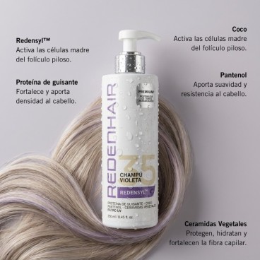 CHAMPÚ VIOLETA ANTICAÍDA REDENHAIR
