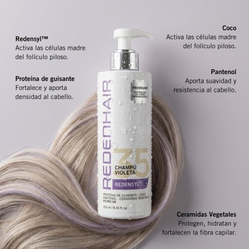 CHAMPÚ VIOLETA ANTICAÍDA REDENHAIR
