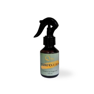 Ambientador Perfume Primavera con notas de naranja, ámbar, canela, geranio, lirio, cedro y musgo.